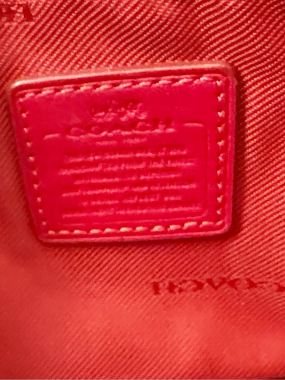 Coach Pebble Leather Red Camera Crossbody Bag Double Zip